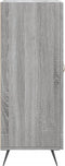 vidaXL - Dressoir - 34,5x34x90 - cm - bewerkt - hout - grijs - sonoma - eikenkleurig