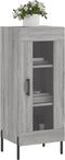 vidaXL - Dressoir - 34,5x34x90 - cm - bewerkt - hout - grijs - sonoma - eikenkleurig