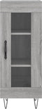 vidaXL - Dressoir - 34,5x34x90 - cm - bewerkt - hout - grijs - sonoma - eikenkleurig