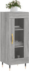 vidaXL - Dressoir - 34,5x34x90 - cm - bewerkt - hout - grijs - sonoma - eikenkleurig