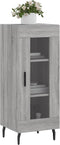 vidaXL - Dressoir - 34,5x34x90 - cm - bewerkt - hout - grijs - sonoma - eikenkleurig