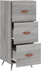 vidaXL - Dressoir - 34,5x34x90 - cm - bewerkt - hout - grijs - sonoma - eikenkleurig