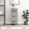 vidaXL - Dressoir - 34,5x34x90 - cm - bewerkt - hout - grijs - sonoma - eikenkleurig
