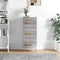 vidaXL - Dressoir - 34,5x34x90 - cm - bewerkt - hout - grijs - sonoma - eikenkleurig