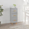 vidaXL - Dressoir - 34,5x34x90 - cm - bewerkt - hout - grijs - sonoma - eikenkleurig