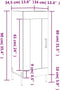 vidaXL - Dressoir - 34,5x34x90 - cm - bewerkt - hout - grijs - sonoma - eikenkleurig