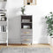 vidaXL - Dressoir - 34,5x34x90 - cm - bewerkt - hout - grijs - sonoma - eikenkleurig