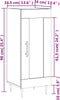 vidaXL - Dressoir - 34,5x34x90 - cm - bewerkt - hout - grijs - sonoma - eikenkleurig