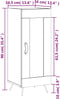vidaXL - Dressoir - 34,5x34x90 - cm - bewerkt - hout - grijs - sonoma - eikenkleurig