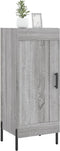 vidaXL - Dressoir - 34,5x34x90 - cm - bewerkt - hout - grijs - sonoma - eikenkleurig
