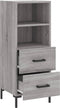 vidaXL - Dressoir - 34,5x34x90 - cm - bewerkt - hout - grijs - sonoma - eikenkleurig