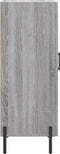 vidaXL - Dressoir - 34,5x34x90 - cm - bewerkt - hout - grijs - sonoma - eikenkleurig