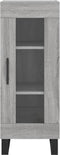 vidaXL - Dressoir - 34,5x34x90 - cm - bewerkt - hout - grijs - sonoma - eikenkleurig
