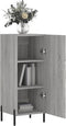 vidaXL - Dressoir - 34,5x34x90 - cm - bewerkt - hout - grijs - sonoma - eikenkleurig