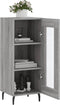 vidaXL - Dressoir - 34,5x34x90 - cm - bewerkt - hout - grijs - sonoma - eikenkleurig