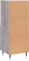 vidaXL - Dressoir - 34,5x34x90 - cm - bewerkt - hout - grijs - sonoma - eikenkleurig