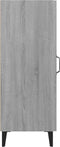 vidaXL - Dressoir - 34,5x34x90 - cm - bewerkt - hout - grijs - sonoma - eikenkleurig
