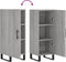 vidaXL - Dressoir - 34,5x34x90 - cm - bewerkt - hout - grijs - sonoma - eikenkleurig