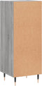 vidaXL - Dressoir - 34,5x34x90 - cm - bewerkt - hout - grijs - sonoma - eikenkleurig