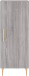 vidaXL - Dressoir - 34,5x34x90 - cm - bewerkt - hout - grijs - sonoma - eikenkleurig
