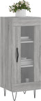 vidaXL - Dressoir - 34,5x34x90 - cm - bewerkt - hout - grijs - sonoma - eikenkleurig