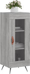 vidaXL - Dressoir - 34,5x34x90 - cm - bewerkt - hout - grijs - sonoma - eikenkleurig