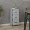vidaXL - Dressoir - 34,5x34x90 - cm - bewerkt - hout - grijs - sonoma - eikenkleurig