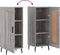 vidaXL - Dressoir - 34,5x34x90 - cm - bewerkt - hout - grijs - sonoma - eikenkleurig