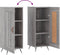 vidaXL - Dressoir - 34,5x34x90 - cm - bewerkt - hout - grijs - sonoma - eikenkleurig