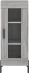 vidaXL - Dressoir - 34,5x34x90 - cm - bewerkt - hout - grijs - sonoma - eikenkleurig