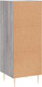 vidaXL - Dressoir - 34,5x34x90 - cm - bewerkt - hout - grijs - sonoma - eikenkleurig