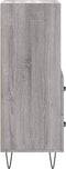 vidaXL - Dressoir - 34,5x34x90 - cm - bewerkt - hout - grijs - sonoma - eikenkleurig