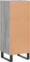 vidaXL - Dressoir - 34,5x34x90 - cm - bewerkt - hout - grijs - sonoma - eikenkleurig