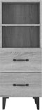vidaXL - Dressoir - 34,5x34x90 - cm - bewerkt - hout - grijs - sonoma - eikenkleurig