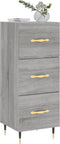 vidaXL - Dressoir - 34,5x34x90 - cm - bewerkt - hout - grijs - sonoma - eikenkleurig