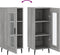 vidaXL - Dressoir - 34,5x34x90 - cm - bewerkt - hout - grijs - sonoma - eikenkleurig