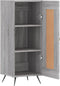 vidaXL - Dressoir - 34,5x34x90 - cm - bewerkt - hout - grijs - sonoma - eikenkleurig