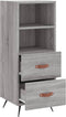vidaXL - Dressoir - 34,5x34x90 - cm - bewerkt - hout - grijs - sonoma - eikenkleurig