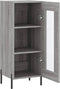 vidaXL - Dressoir - 34,5x34x90 - cm - bewerkt - hout - grijs - sonoma - eikenkleurig