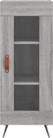vidaXL - Dressoir - 34,5x34x90 - cm - bewerkt - hout - grijs - sonoma - eikenkleurig