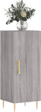 vidaXL - Dressoir - 34,5x34x90 - cm - bewerkt - hout - grijs - sonoma - eikenkleurig