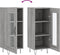 vidaXL - Dressoir - 34,5x34x90 - cm - bewerkt - hout - grijs - sonoma - eikenkleurig