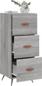 vidaXL - Dressoir - 34,5x34x90 - cm - bewerkt - hout - grijs - sonoma - eikenkleurig