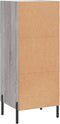 vidaXL - Dressoir - 34,5x34x90 - cm - bewerkt - hout - grijs - sonoma - eikenkleurig