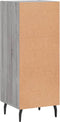 vidaXL - Dressoir - 34,5x34x90 - cm - bewerkt - hout - grijs - sonoma - eikenkleurig