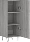 vidaXL - Dressoir - 34,5x34x90 - cm - bewerkt - hout - grijs - sonoma - eikenkleurig