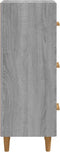 vidaXL - Dressoir - 34,5x34x90 - cm - bewerkt - hout - grijs - sonoma - eikenkleurig