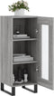 vidaXL - Dressoir - 34,5x34x90 - cm - bewerkt - hout - grijs - sonoma - eikenkleurig