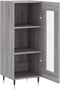 vidaXL - Dressoir - 34,5x34x90 - cm - bewerkt - hout - grijs - sonoma - eikenkleurig