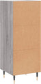 vidaXL - Dressoir - 34,5x34x90 - cm - bewerkt - hout - grijs - sonoma - eikenkleurig